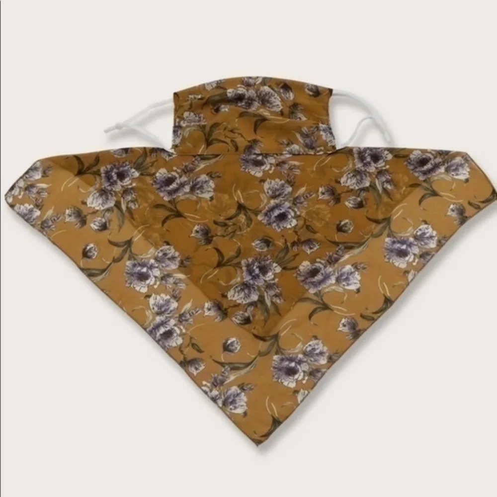 💋 NEW Chiffon floral face mask scarf